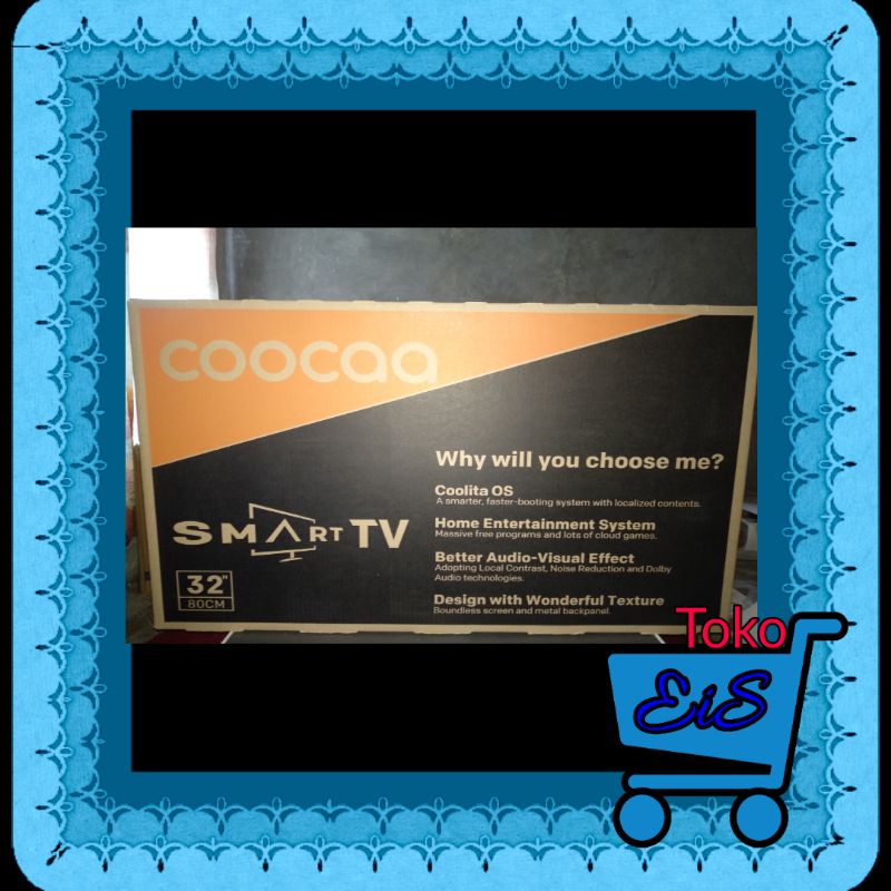 smart tv coocaa 32inch 80cm 32s3u led tv youtube tv  digital tv