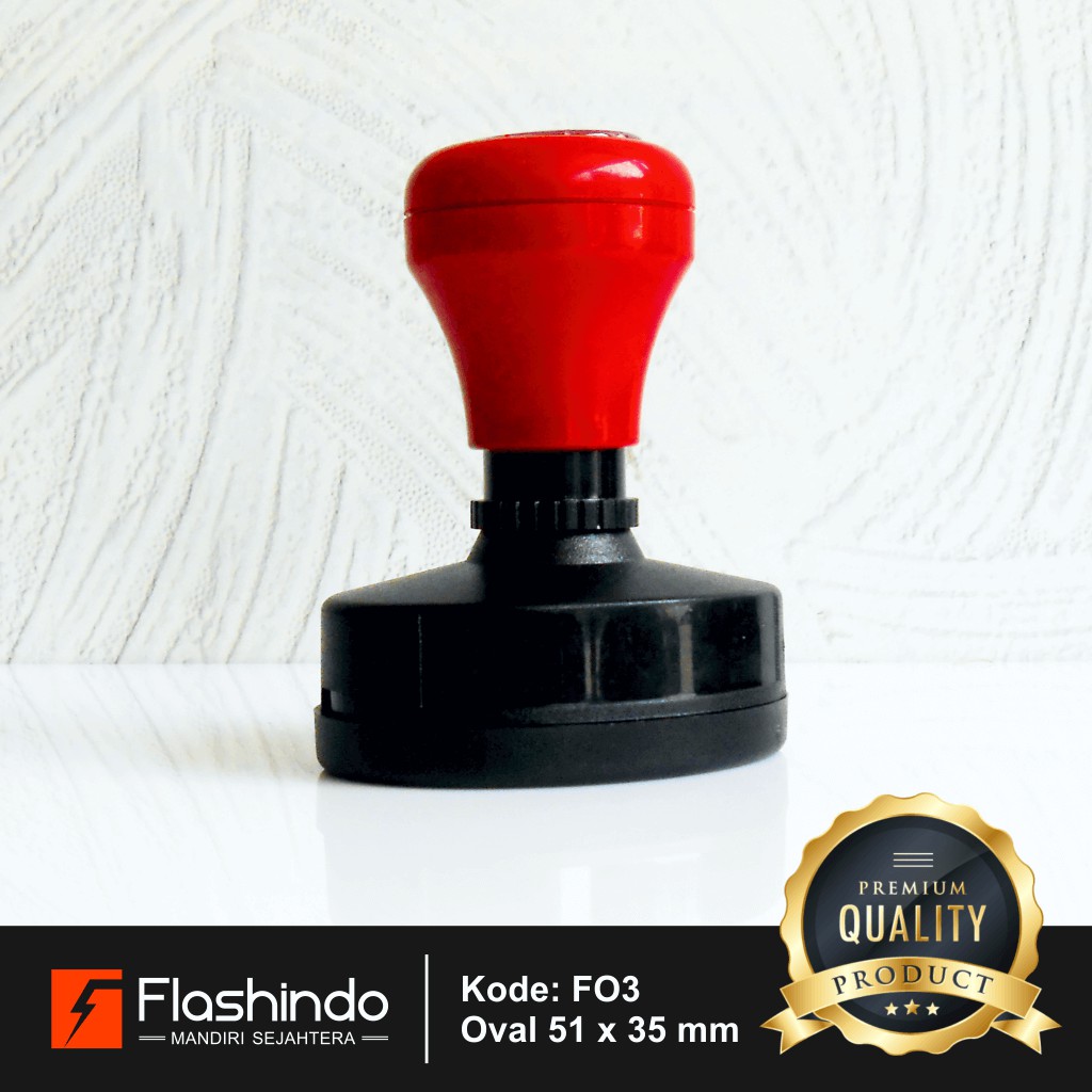 

Flashindo Stempel Warna Oval Besar | Ukuran 51 x 35 mm | Stempel RT/RW/Kelurahan/Kecamatan/Kantor