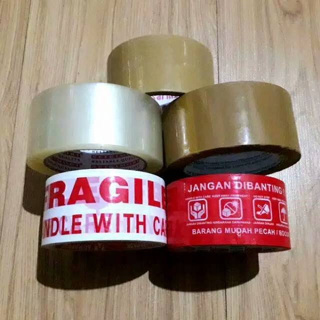 

LAKBAN BENING COKLAT FRAGILE 48 mm 50 yard 100 yard