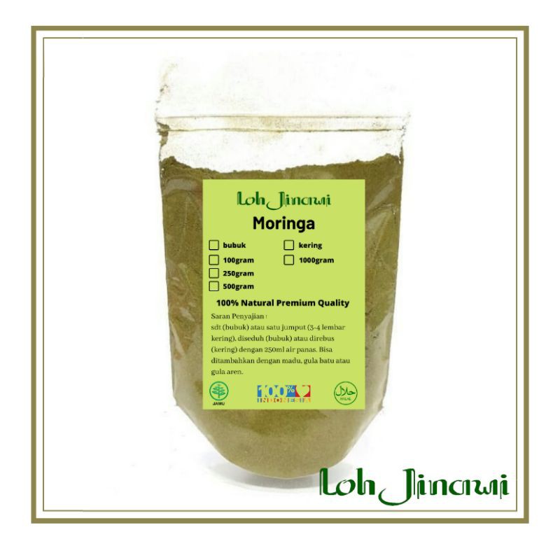 

Daun kelor bubuk moring powder 100gram murni tanpa campuran