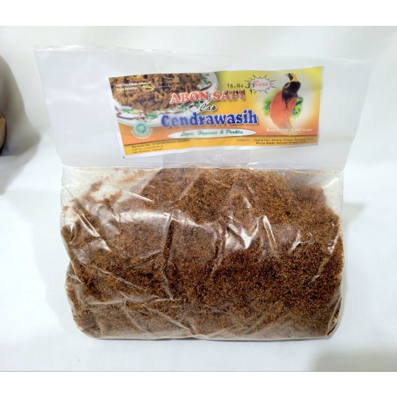 

Abon sapi cap cendrawasih 1 kg | Abon sapi cendrawasih