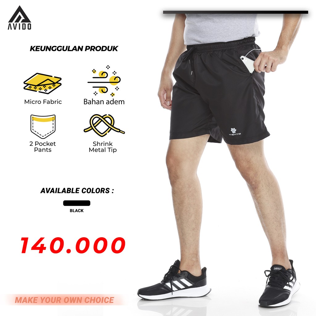 Tiento Celana Lari Short Running Pants Celana Lari Pria Celana Lari Pendek Pria Celana Olahraga Pria