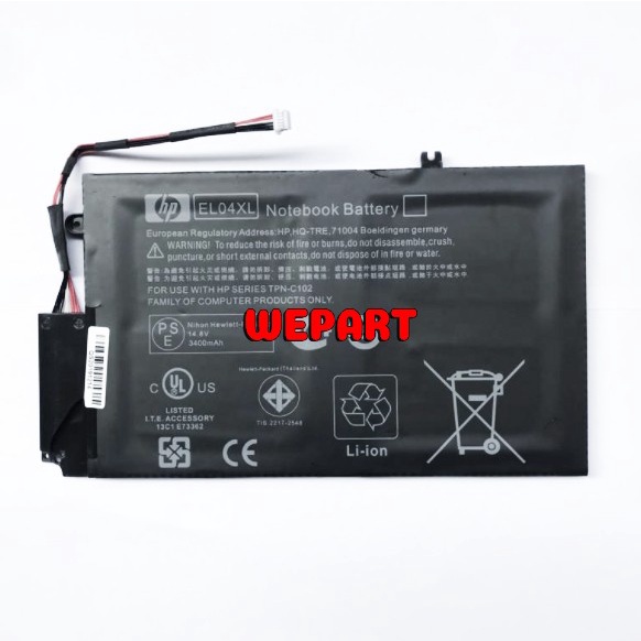 Baterai Original Laptop HP Stream 11 13 HSTNN-LB6O TPN-Q154 TPNN-Q155