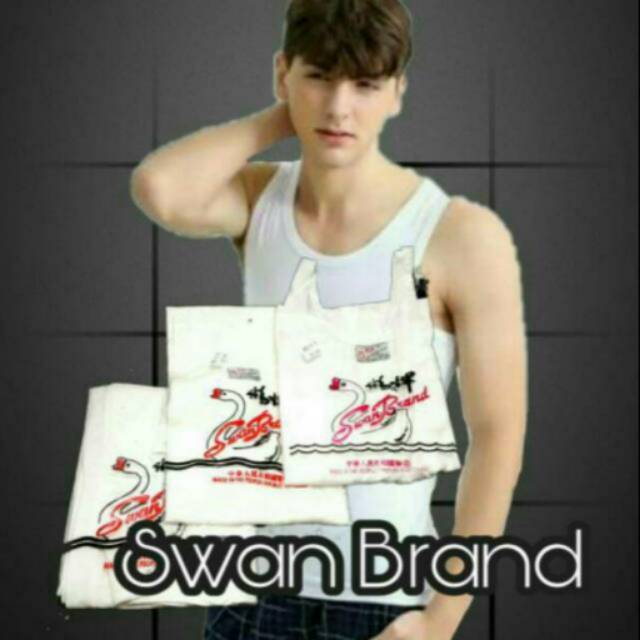 Singlet swan pria | swan murah berkwalitas | swan brand 34 36 38 40 42