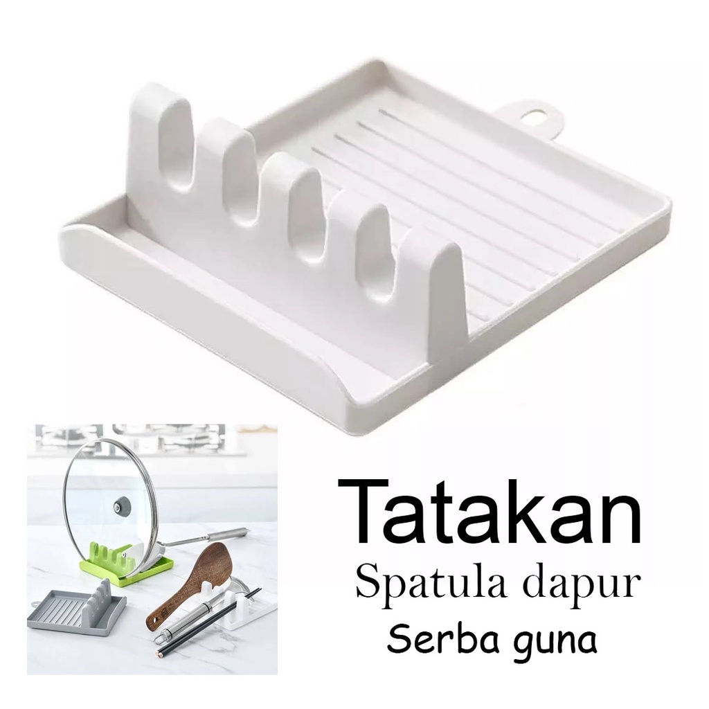 TATAKAN SPATULA SERBA GUNA WARNA PUTIH