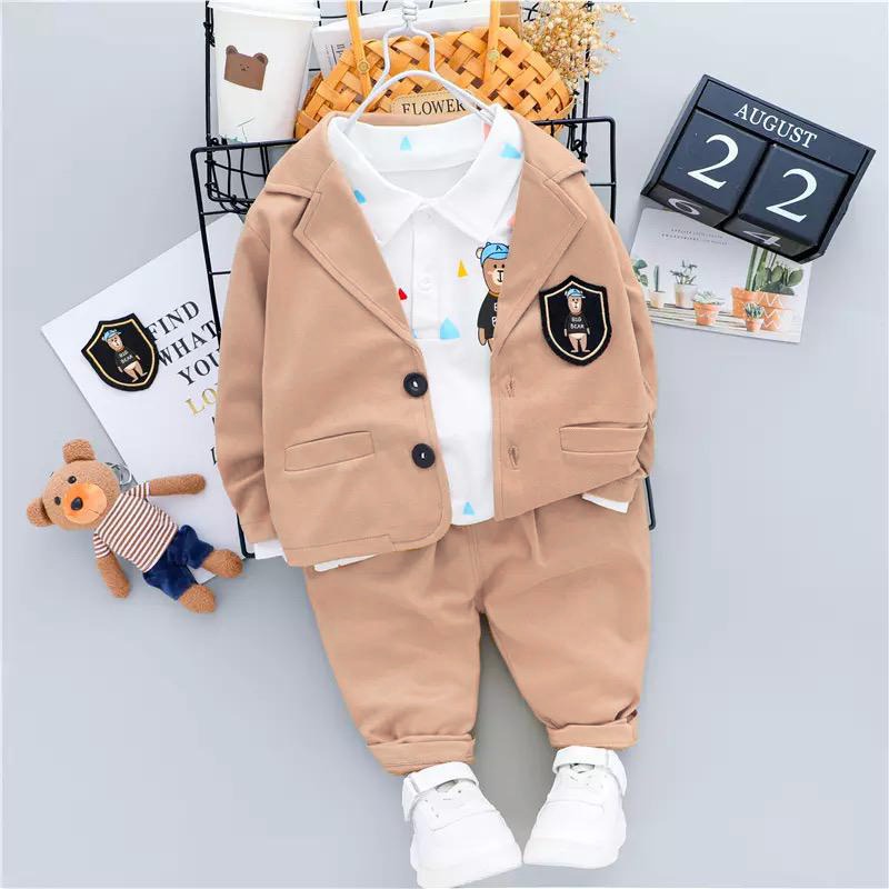 [set kibber OT] setelan anak laki-laki babyterry kombi kaos varian warna