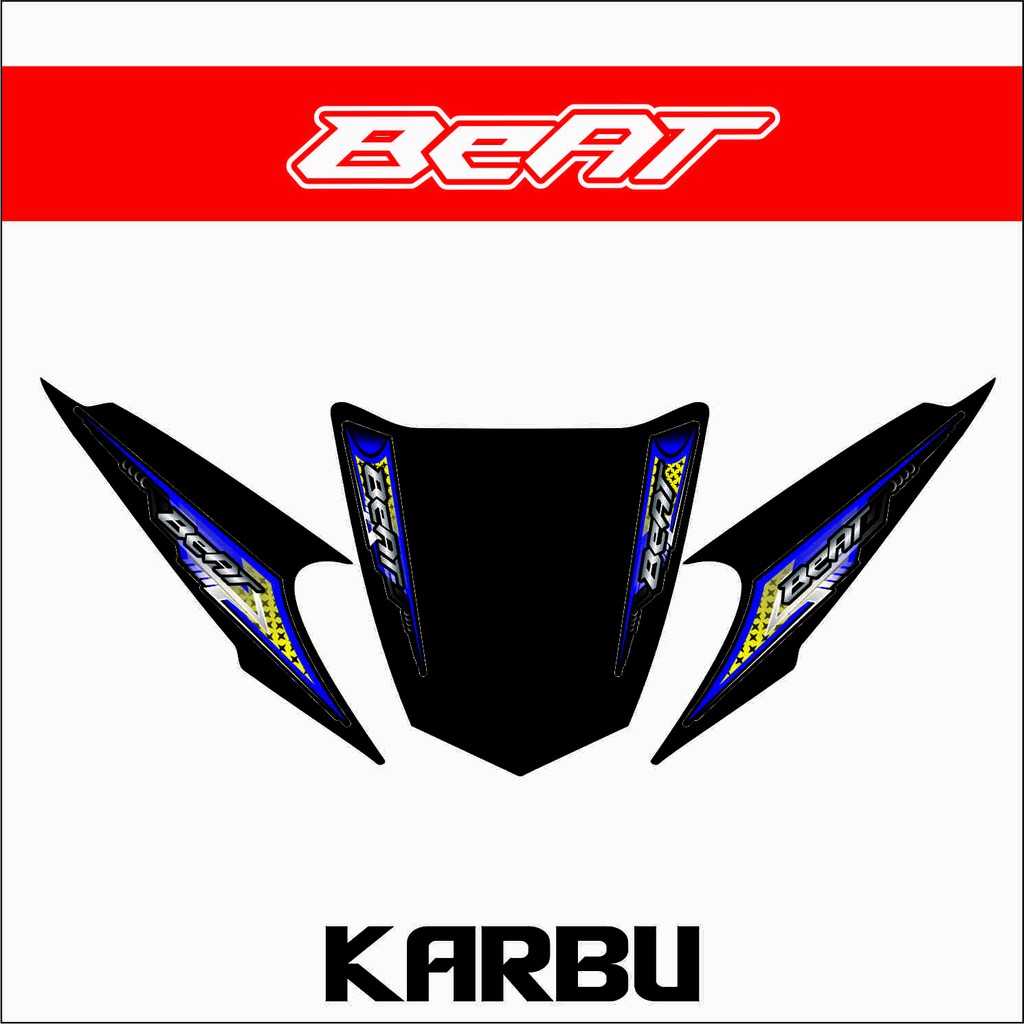 STRIPING VARIASI BEAT KARBU 2008 - 2012 VARIASI STICKER BEAT KARBU
