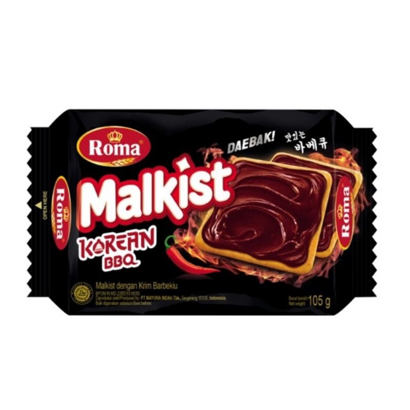 Roma malkist korean bbq / cappuccino 105 gr