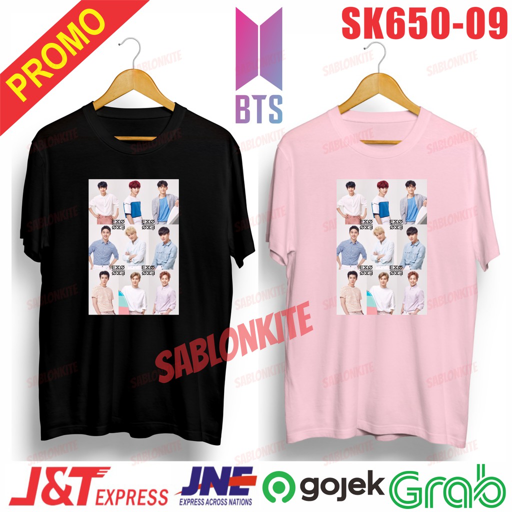 Murah!!! kaos member exo sk652 unisex combe 30s