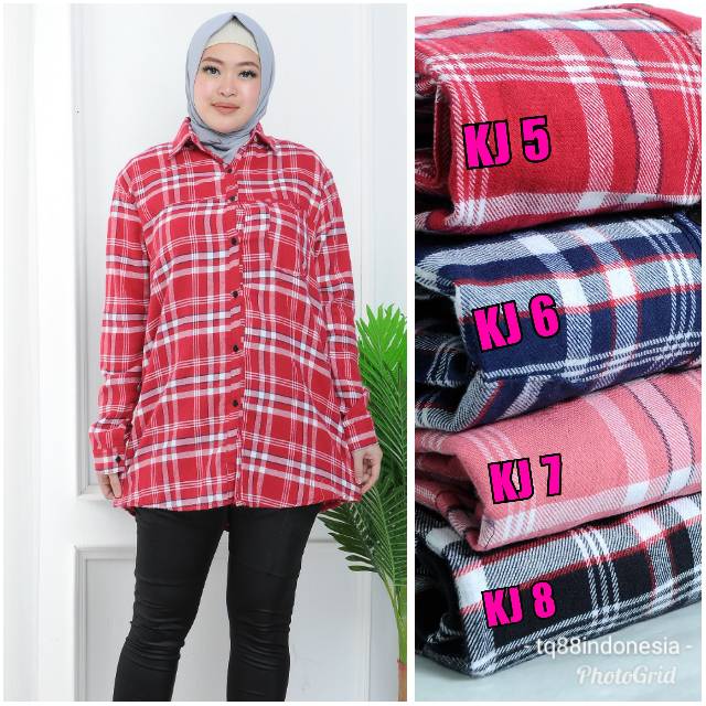 Kemeja flanel cewek/kemeja flanel /kemeja kotak cewek/hem/kemeja jumbo/kemeja kotak/kemeja