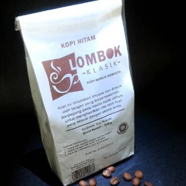 

Kopi klasik lombok robusta 200gr/ kopi robusta/ kopi lombok/ kopi hitam