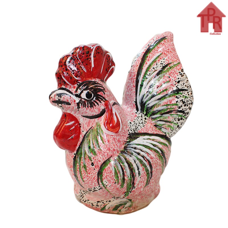 Celengan Ayam Tradisional Motif Burik T22 - SS + packing kayu