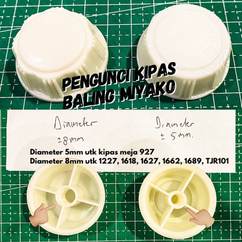 Pengunci baling kipas Miyako 927 1227 1662 1689 1618 1627 TJR101