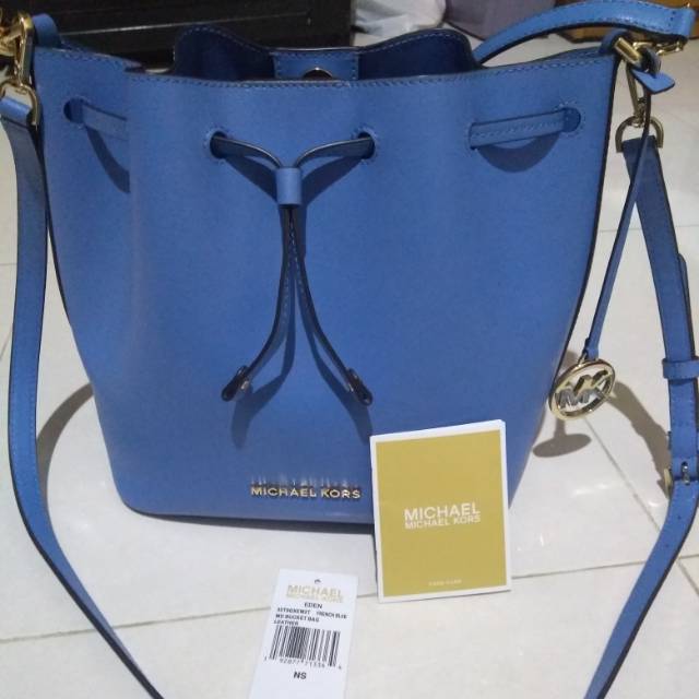 MK Michael Kors Eden Medium Bucket Bag French Blue Authentic VVGC Original Ori