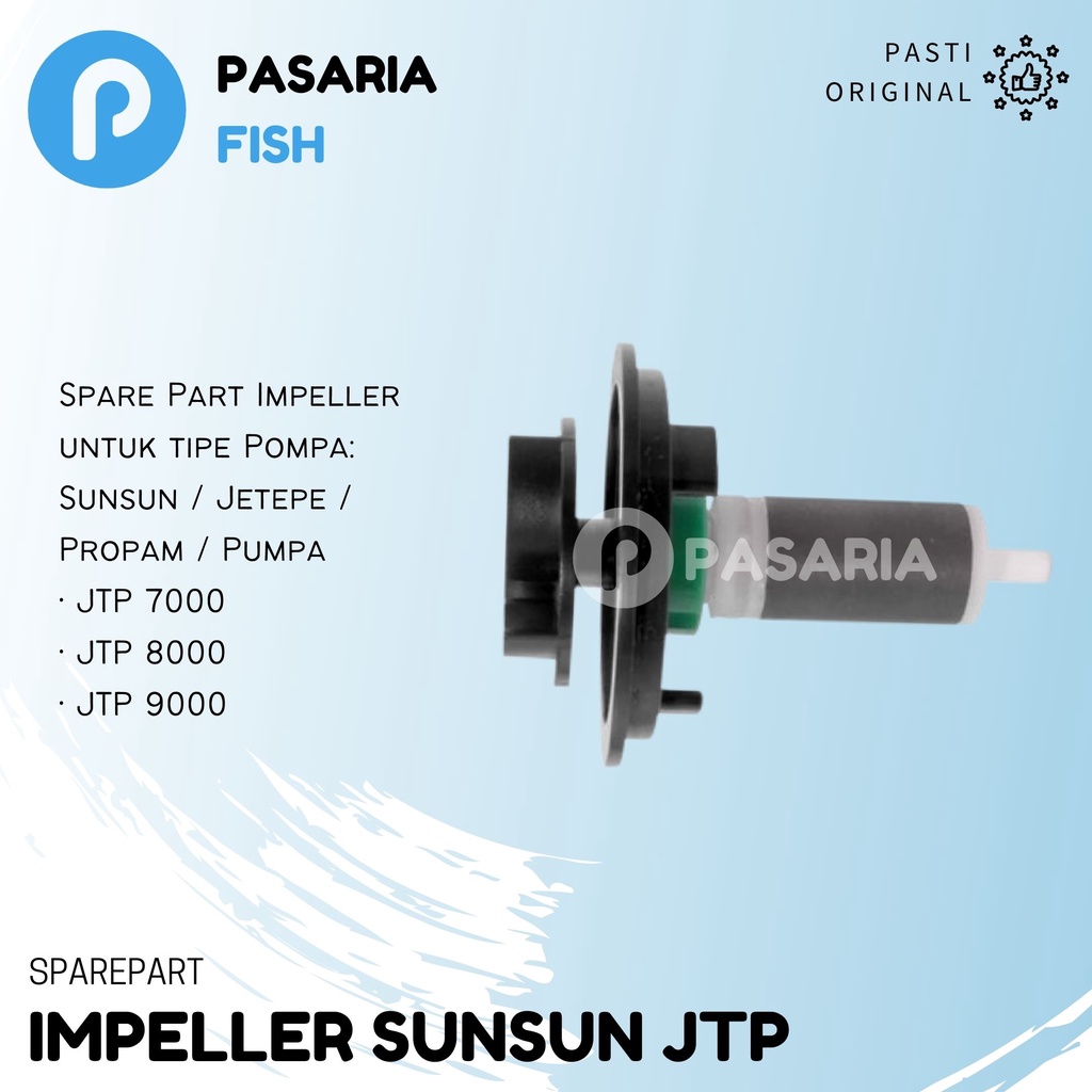 IMPELLER SUNSUN JTP Spare Part JTP7000 JTP8000 JTP9000 Pompa Celup Kolam/Aquarium