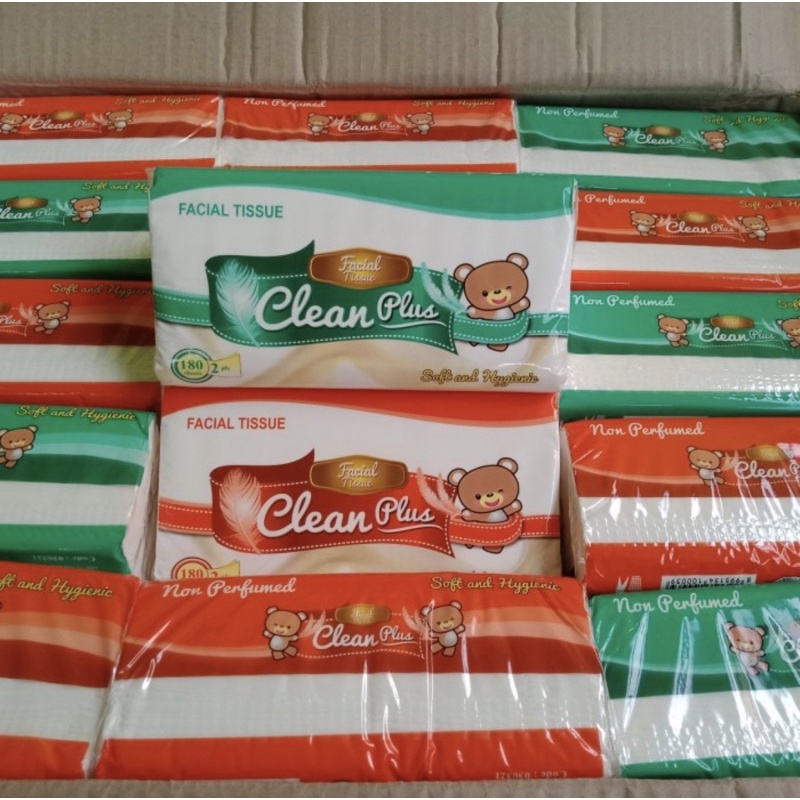 TISSUE NICE DAN CLEAN PLUS MURAH TISU WAJAH 180 SHEETS 2 PLY-2