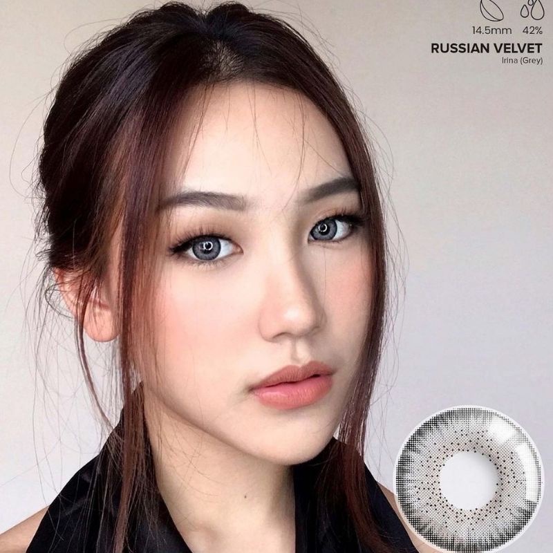 Softlens X2 RUSSIAN VELVET 14.5 MM by EXOTICON irina grey