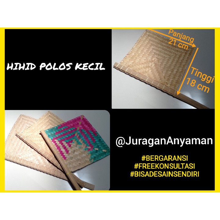 HIHID - HIHID BAMBU - KIPAS BAMBU - KIPAS ANGIN - BISA DESAIN ANYAMAN SENDIRI