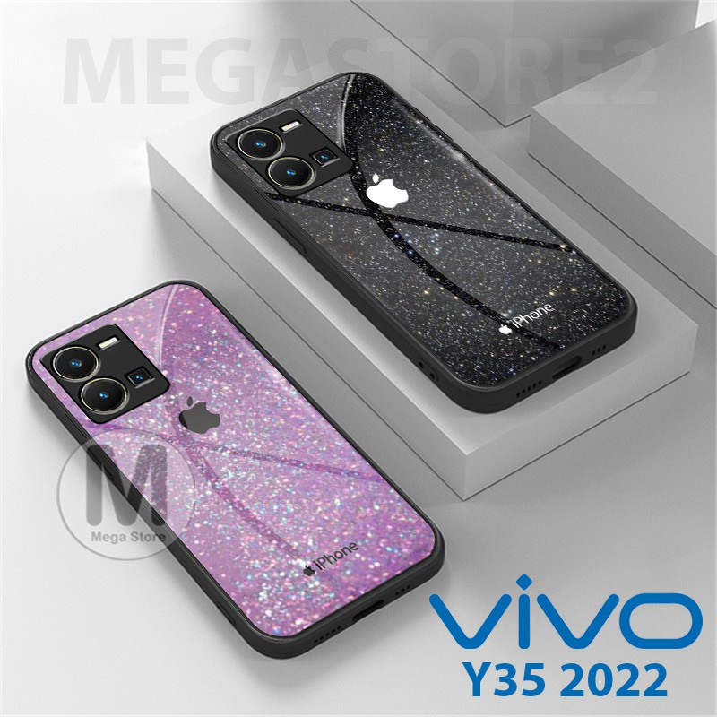 VIVO Y35 2022 [ MG-195 ] Softcase Kaca VIVO Y35 2022 Case Hp VIVO Y35 2022 Casing Hp VIVO Y35 2022 S