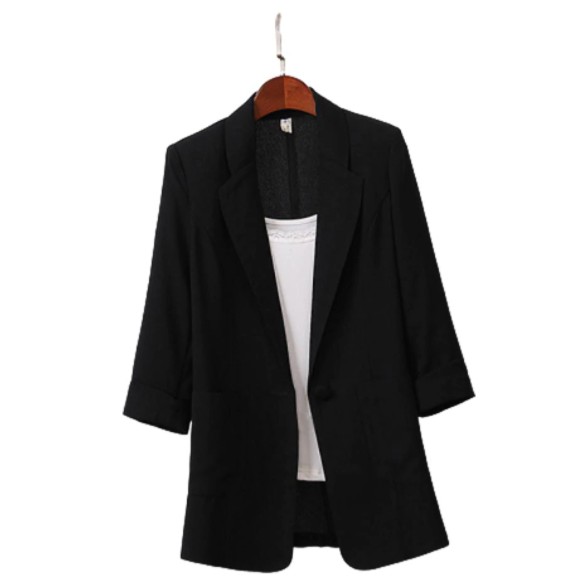 Outer Blazer Basic Atasan Kerja Wanita DE