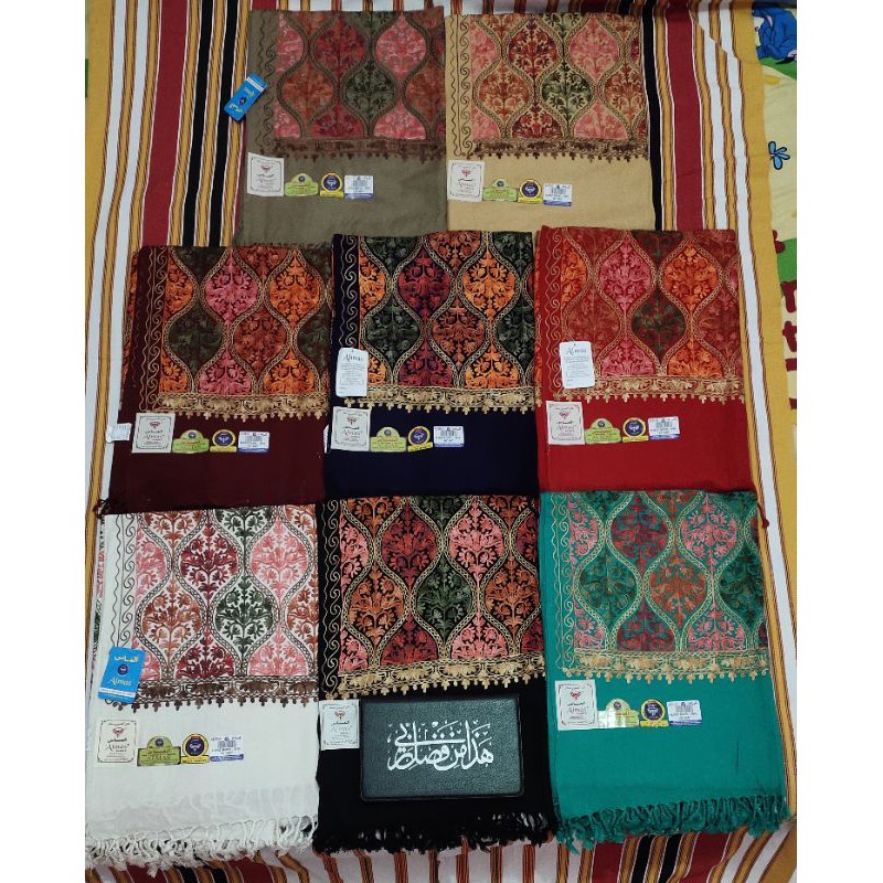 SORBAN HITAM KASHMIRI LIMITED EDITION ORIGINAL SULAM BORDIR