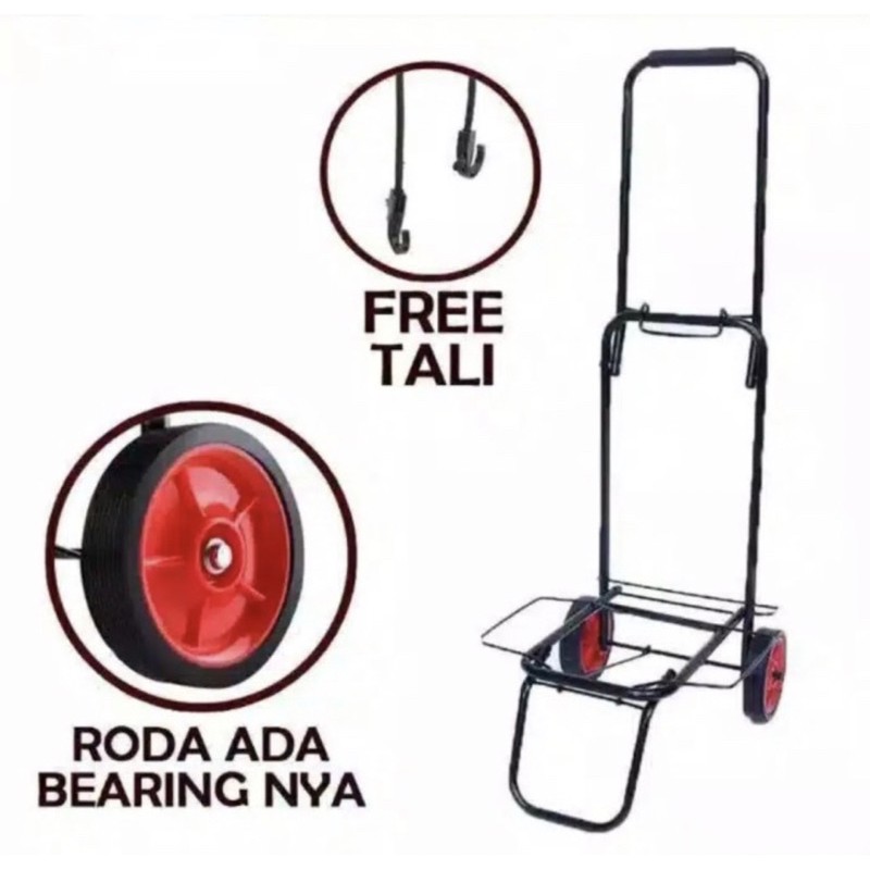 Troli - Trolley - Troly Lipat Serbaguna - Trolley Besi Lipat