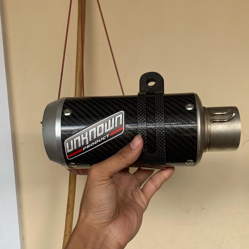 knalpot unknown omicron spesiale with header blue new ninja 250 fi