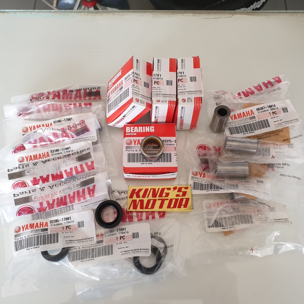 BOSH, BEARING, SEAL CONROD, CON ROD, SHOCK BELAKANG VIXION ASLI YAMAHA