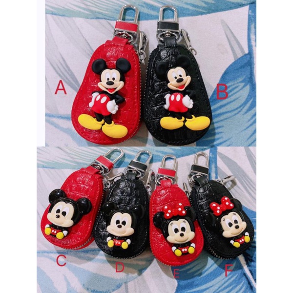 DOMPET IMPOR // Gantungan kunci mobil motor mickey mouse minnie mouse