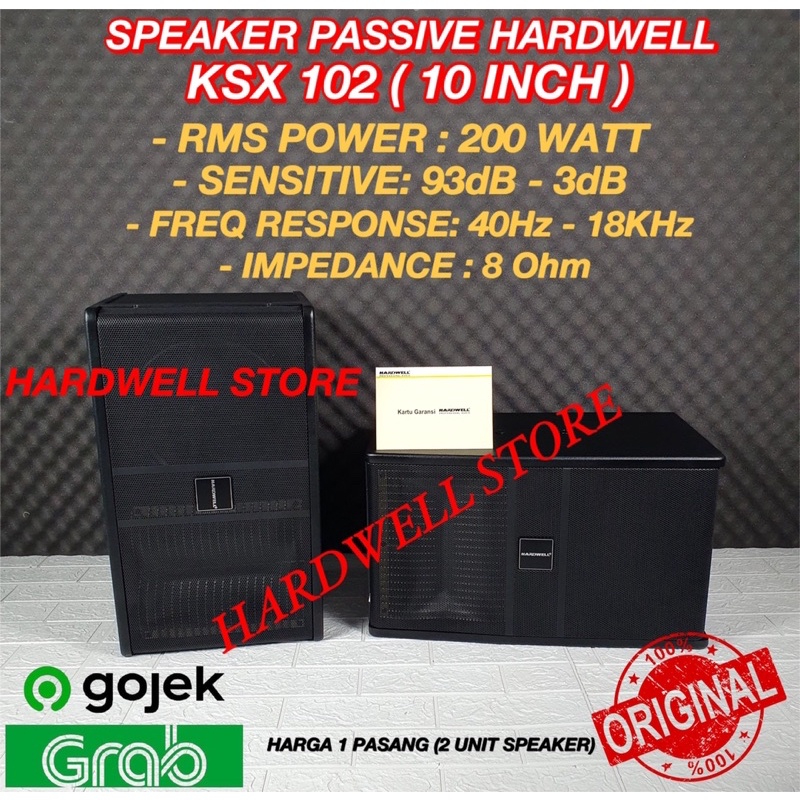Speaker Pasif 10 Inch Hardwell KSX 102 ORIGINAL