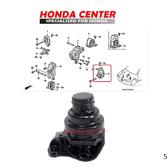 engine mounting kiri accord cielo gantungan mesin kiri cielo dudukan mesin kiri cielo