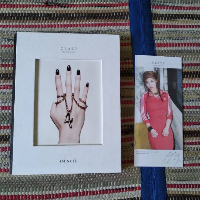 4 Minute crazy Signed mwave 4minute album