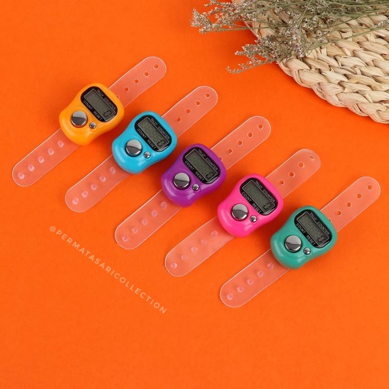 Tasbih Alat Hitung Digital Tally Counter Mini Tasbeh Model Cincin Jari