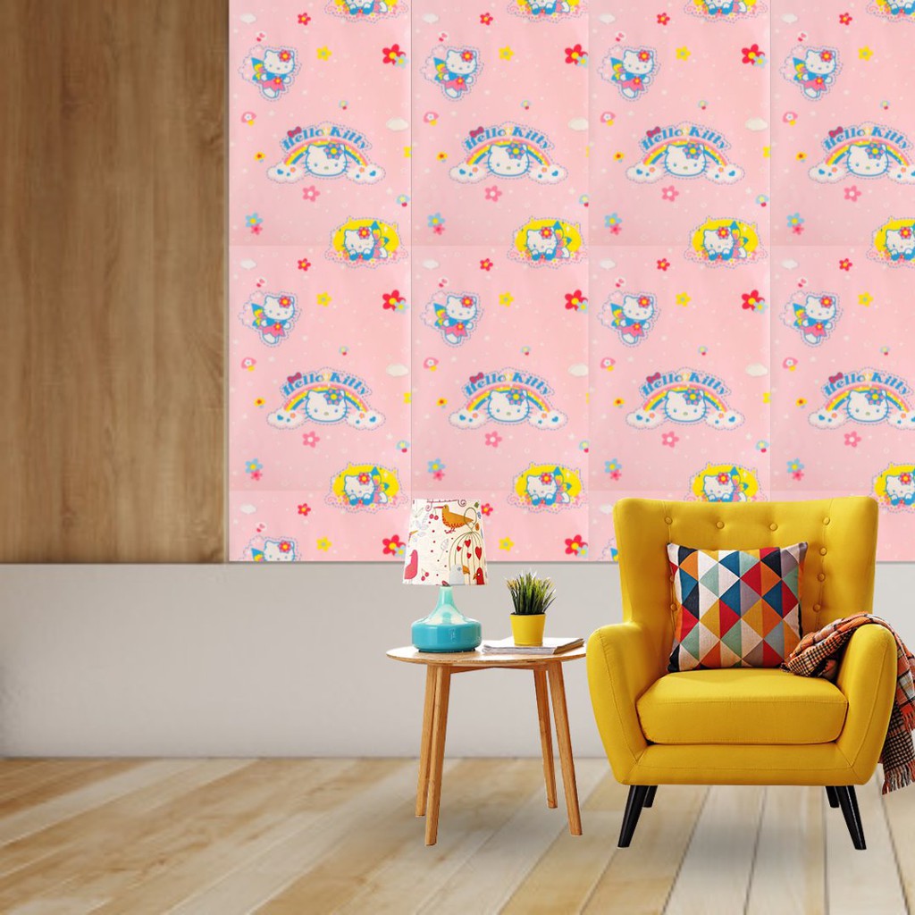 Wallpaper Dinding Motif Hellokity 5436  / Wallpaper Dinding Sticker ± 9mx45cm