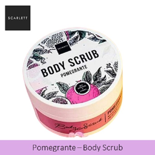 Scarlett Brightening Body Scrub Pomegrante