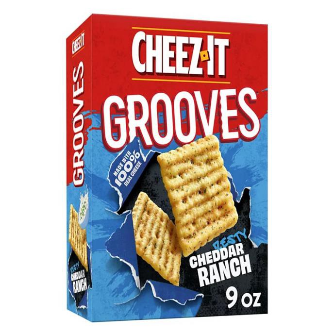 

TERLARIS CHEEZ-IT CRUNCHY CHEESE SNACK CRACKERS ZESTY CHEDDAR RANCH BISKUIT