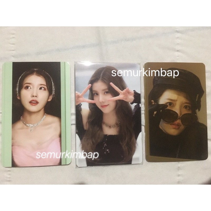 (Take all only) 2 Photocard {pc} IU Celebrity dan 1 Photocard {pc} Eunbi (booked)