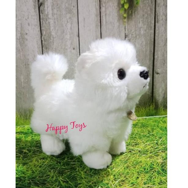 Mgp73 Boneka Anjing Pom Putih Shopee Indonesia