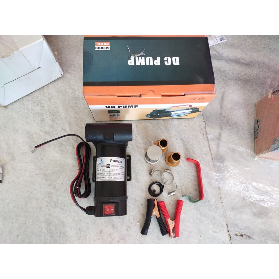 Pompa DC / Electrik Diesel Transfer Pump 24V SOLAR OLI Pompa Minyak 1Inch