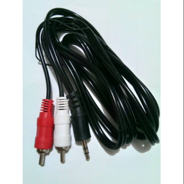 Kabel stereo keluar rca#1.8m