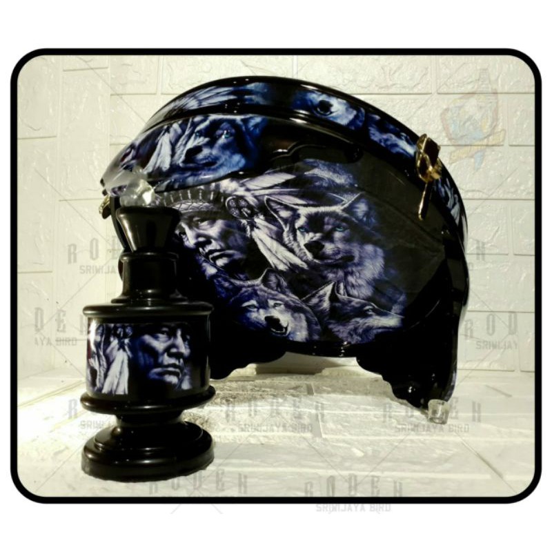 TEBOK LOVEBIRD DECAL PVC MOTIF DAYAK APACE love bird lb COD