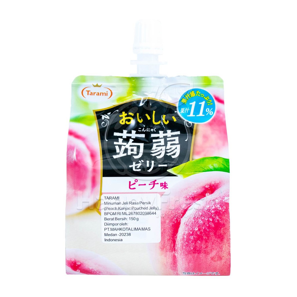 

Tarami Oishii Konjac Peach Jelly pouched 150gr