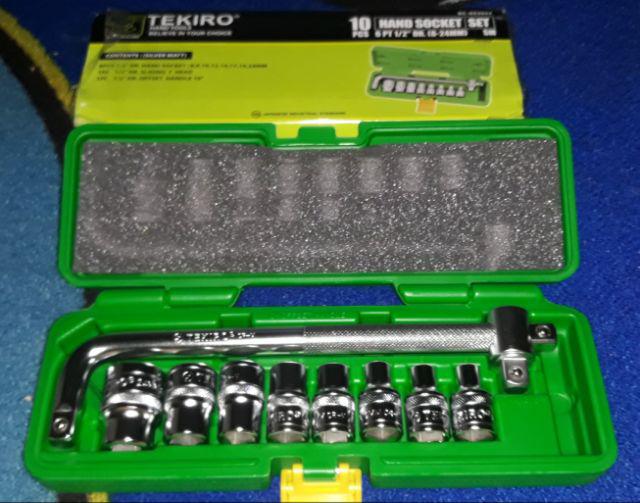 Kunci Sok Set Tekiro Socket Set Tekiro 10 Pcs Box Plastik