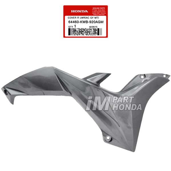 64460-KWB-920AGM Cover Sayap Kanan Bawah Blade Lama 2008 - 2010 Grey Abu Abu