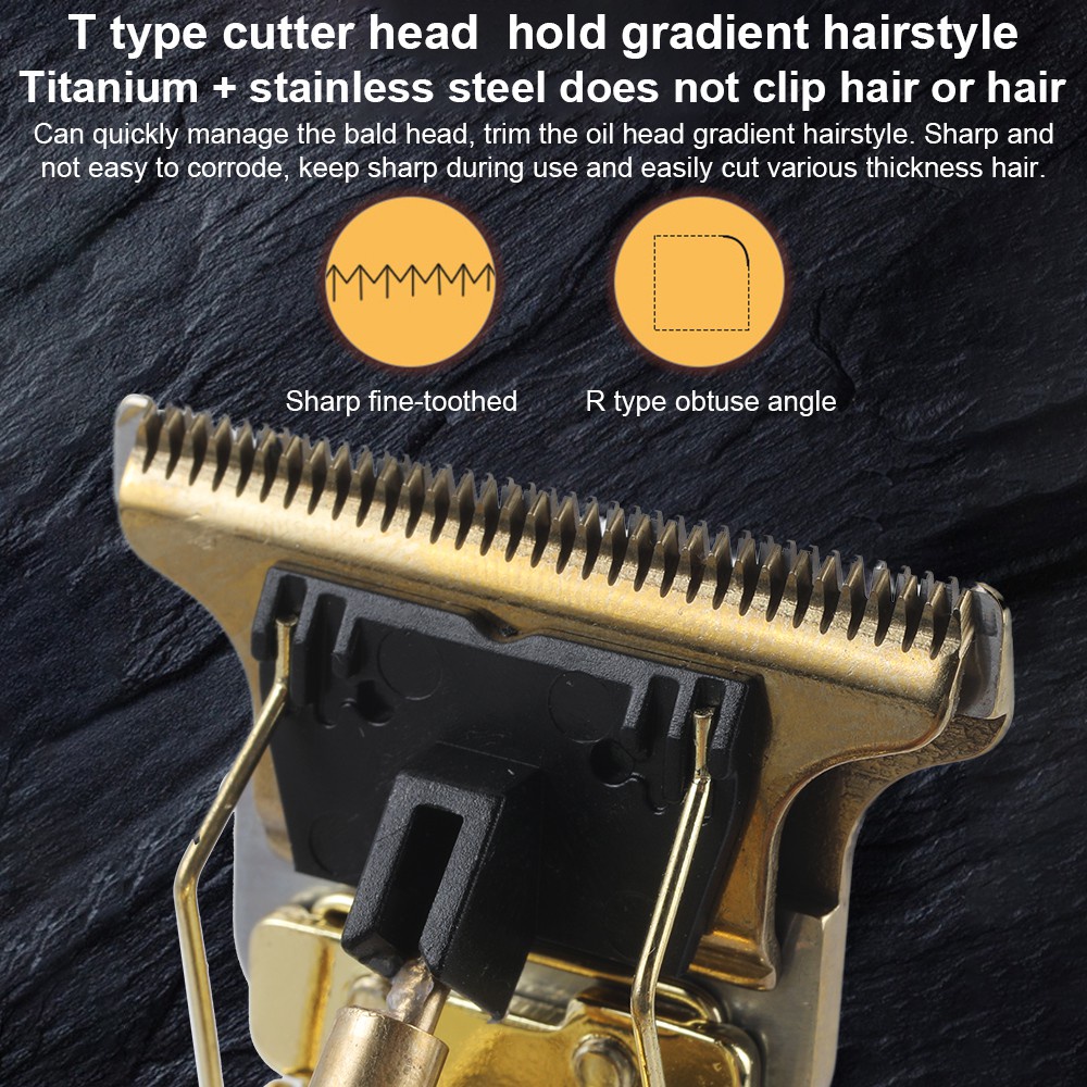 Electric hair clipper electric clipper oil head cut net red carving fader bald head T9 hair clipper salon hair clipper