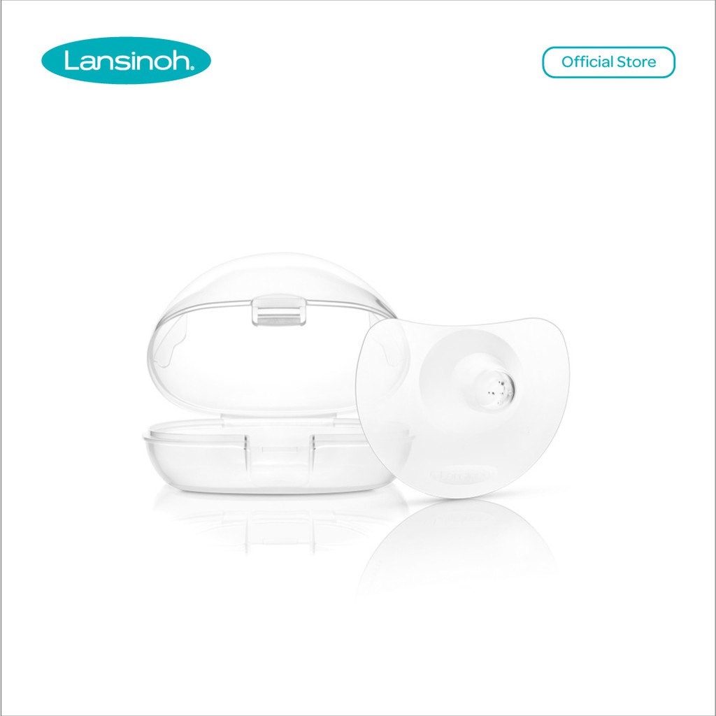 Castle - Lansinoh Contact Nipple Shields With Protective Case x2 20mm - 24mm / Pelindung Puting Busui