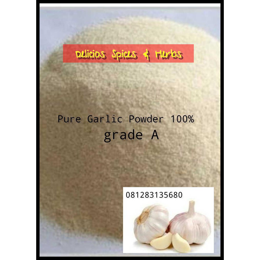 

Terbatas - Ready Garlic Powder Pure 100% Grade A -500Gram/Bawang Putih Bubuk Asli