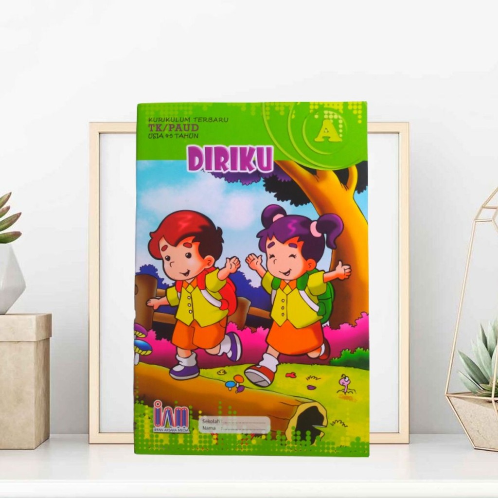 Buku Pengetahuan Untuk Anak TK / Buku Jilid B DIRIKU / Buku Mewarnai