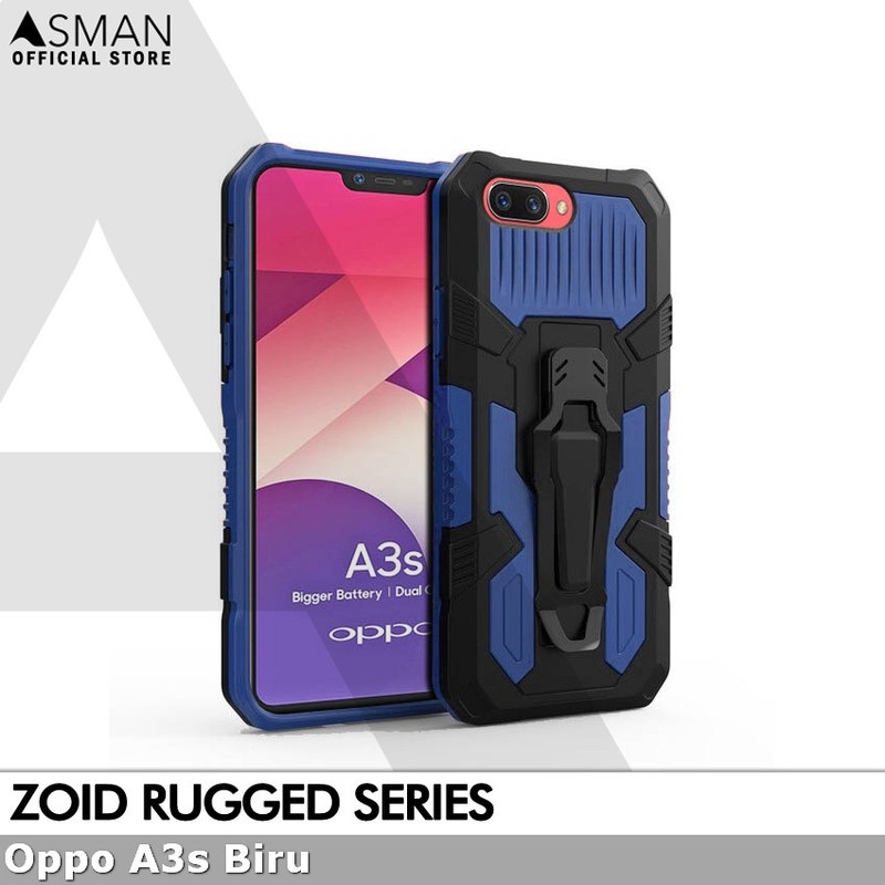 Asman Case OPPO A3S Zoid Ruged Armor Premium