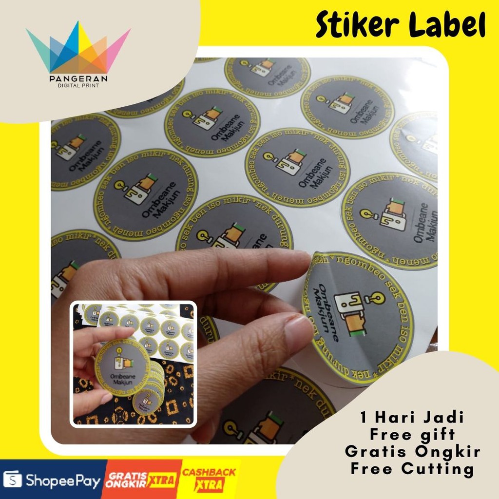 

SVT [PROMO] Stiker Label / Stcker VINYL / Stiker TRANSPARAN/ Sticker Custom/ Stiker BOTOL Waterproof